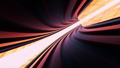 loop animation of neon lights and tunnels, 3d rendering.