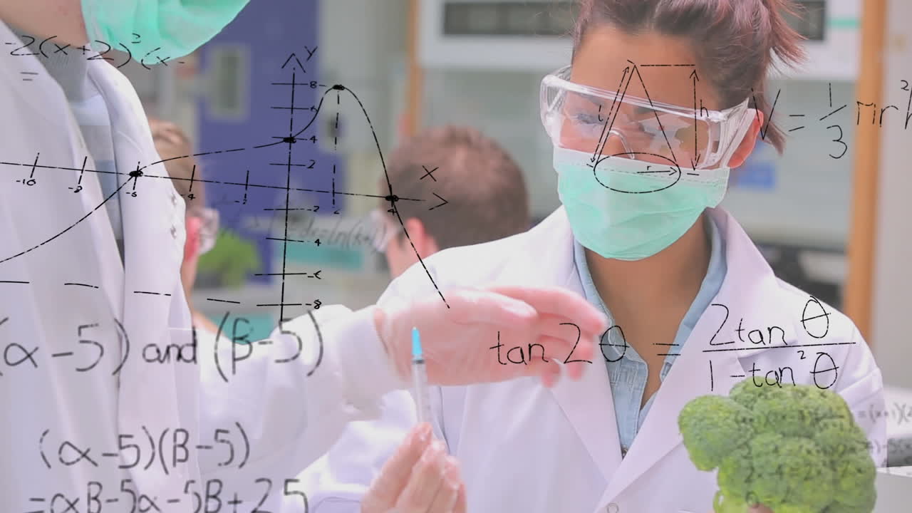 científicos estudiando un vegetal