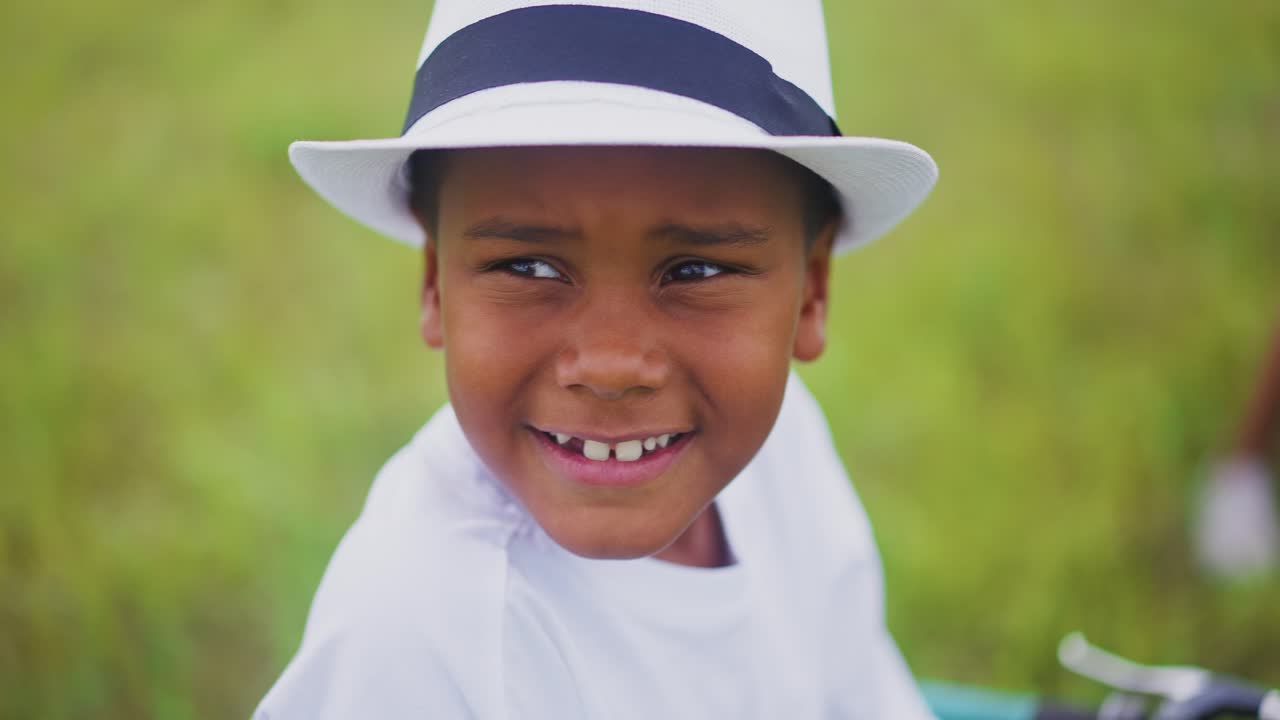 Young boy in a hat