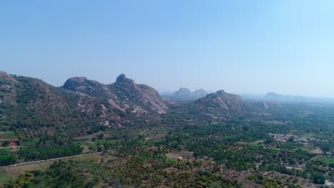 beautiful hills with blue sky, india