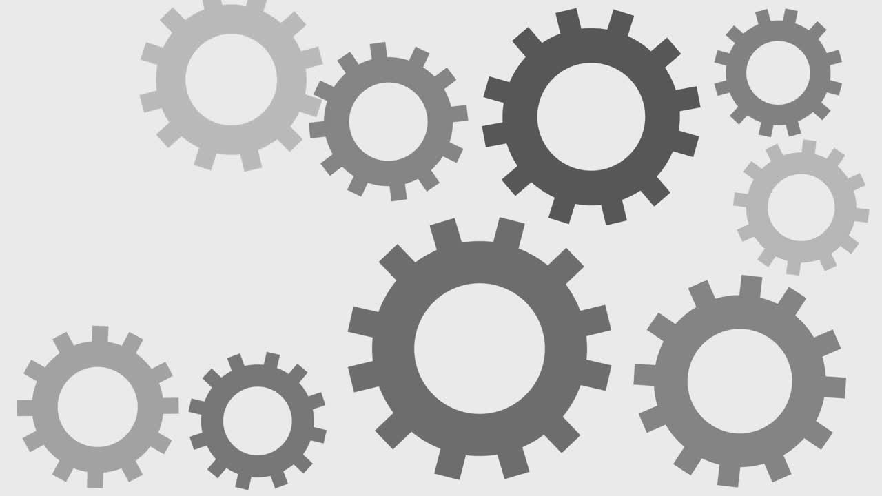 iconos de giro de engranajes