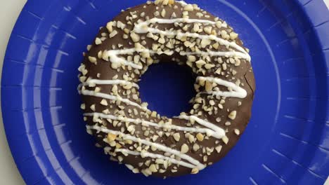 doughnut glazed close-up.