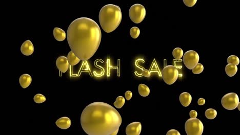 venta instantánea de gráficos y globos flotantes
