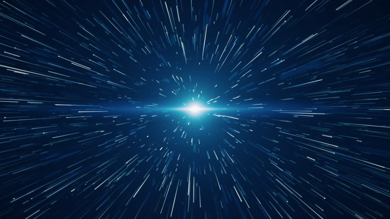 Blue awards dust glitter particles moving flash stars light background rising 4k shiny starry event