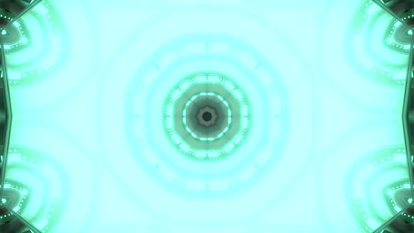 fondo decorativo abstractamente adornado con bucles. caleidoscopio o mandala en 3d.