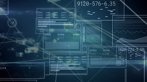 animación de la red de conexiones a través del procesamiento de datos