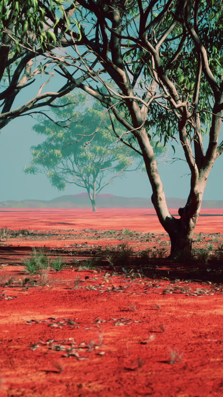 은 모래 사막 풍경