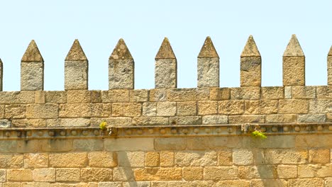 Architectural-detail-of-the-Episcopal-Palace-in-Braga,-Portugal