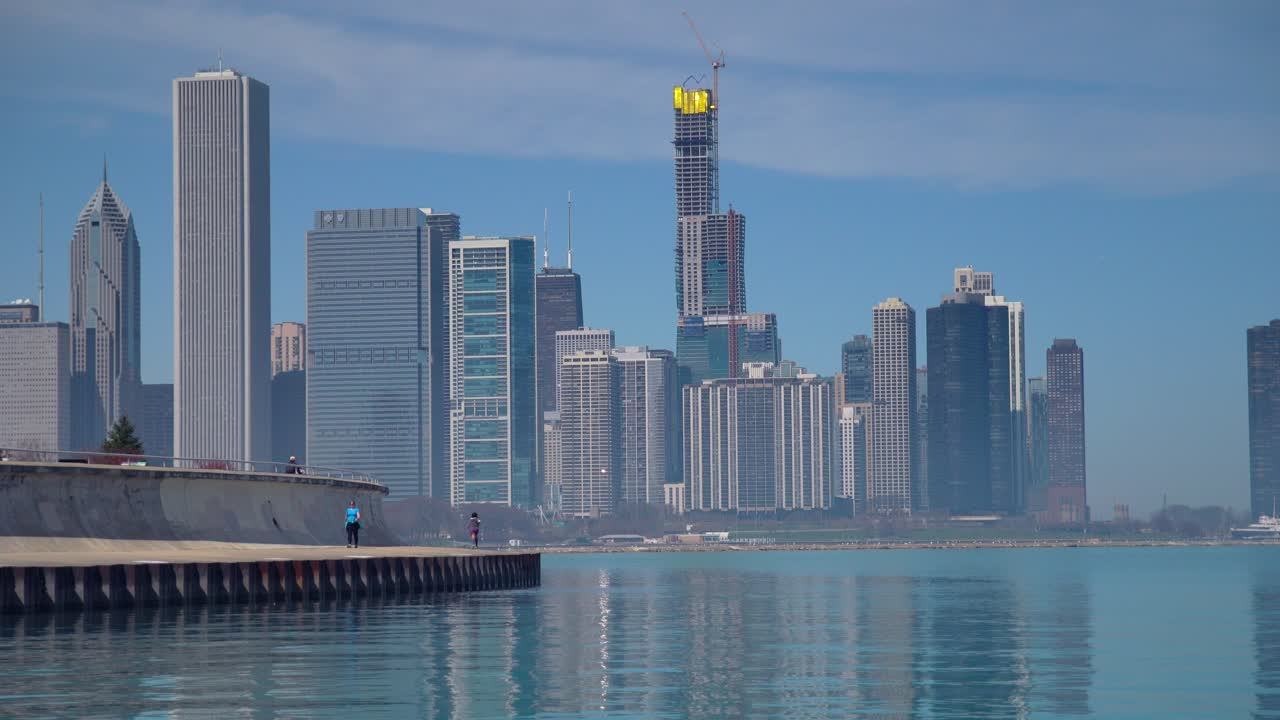 Chicago skyline panoramic view on a sunny day