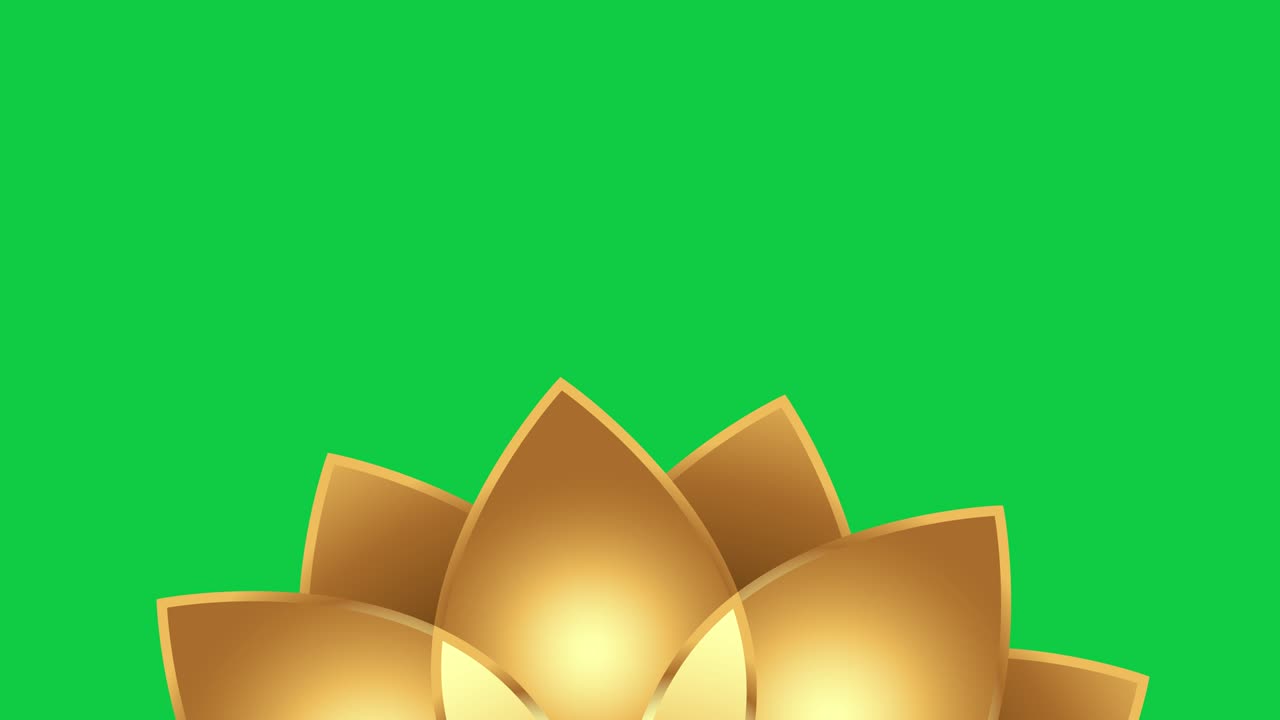 Sfondo islamico Ramadan - Ramadan islamico 4K - Forme geometriche - (ripetibile) - Fiore di loto - Forma rotante.