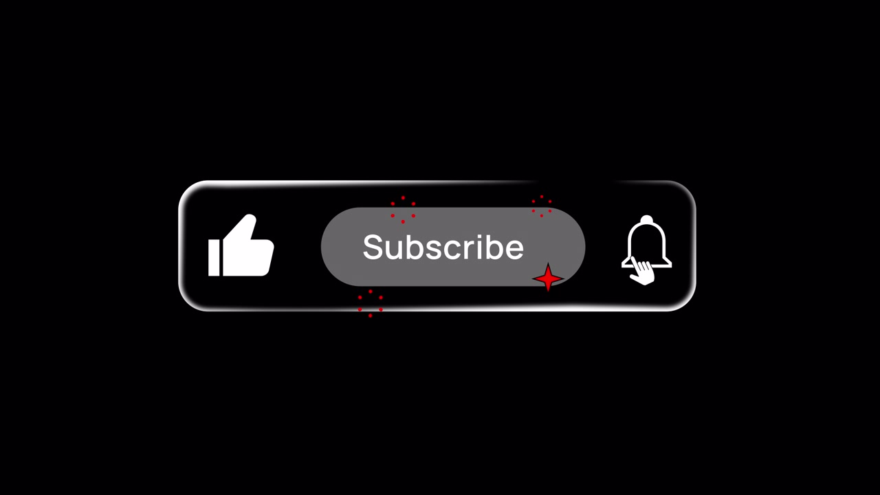 Liquid Glass Subscribe Button With Bell Icon