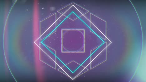 animación de formas geométricas con fondo negro