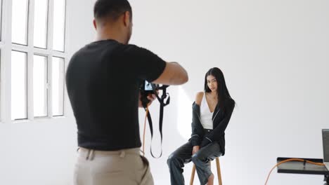 fashion photoshoot behind the scenes