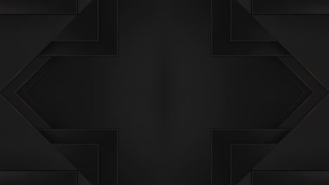 dark geometric abstract background with orange light