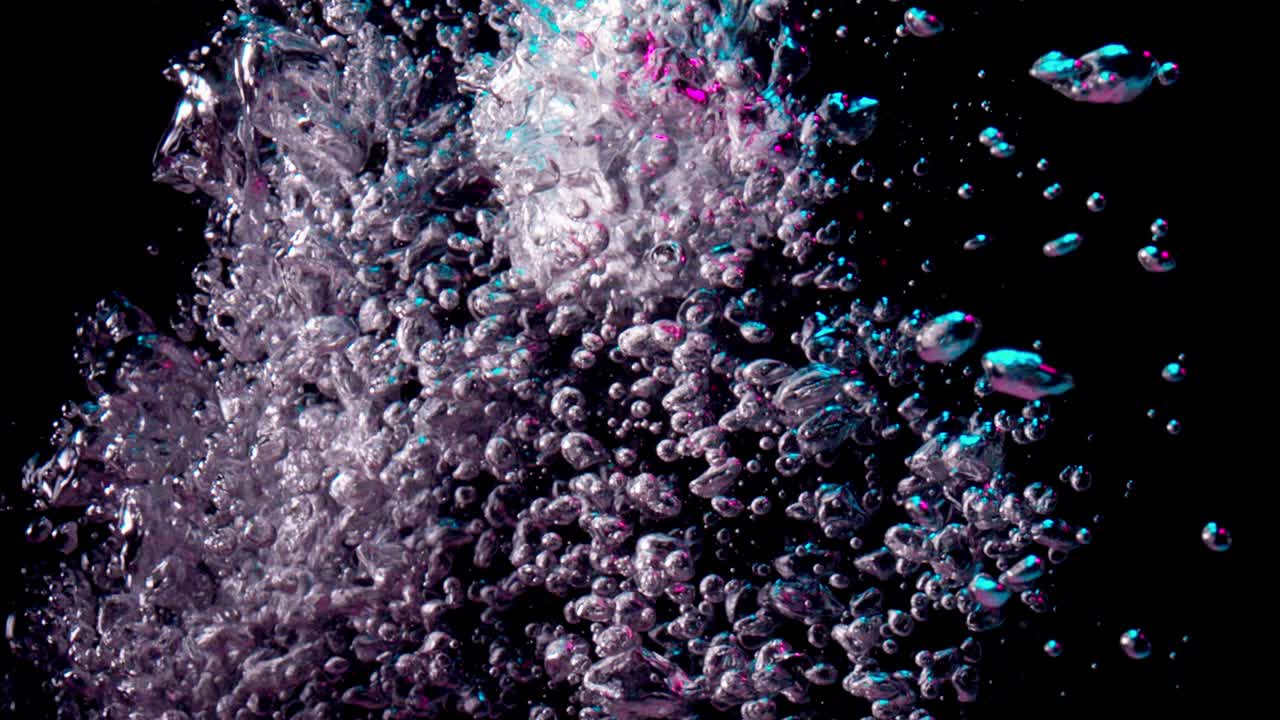 다채로운 거품, 검은 바탕