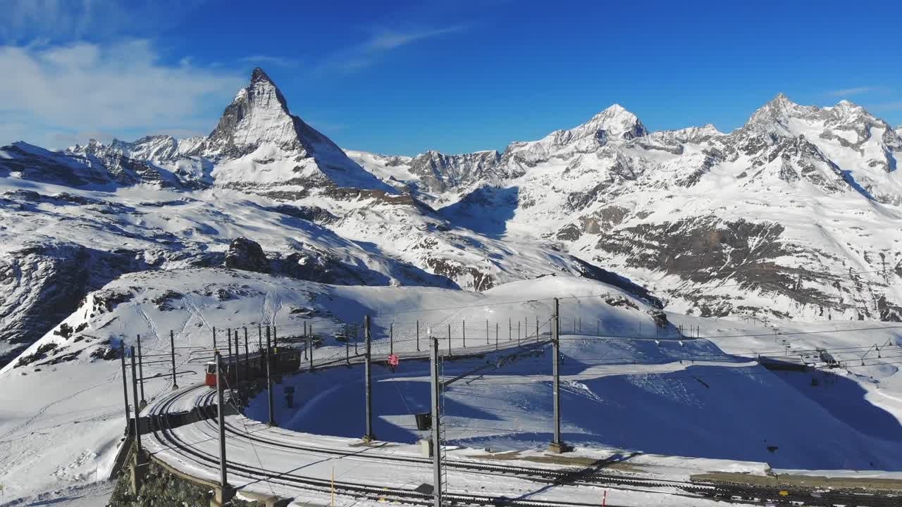 Stunning Aerial View of Matterhorn Mountain in Switzerland