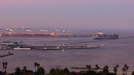 an overview of san pedro harbor in los angeles california