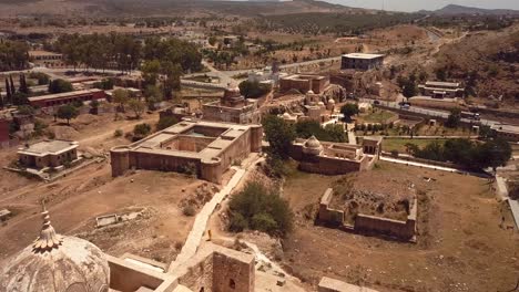 4k aerial footage view to the shri katas raj