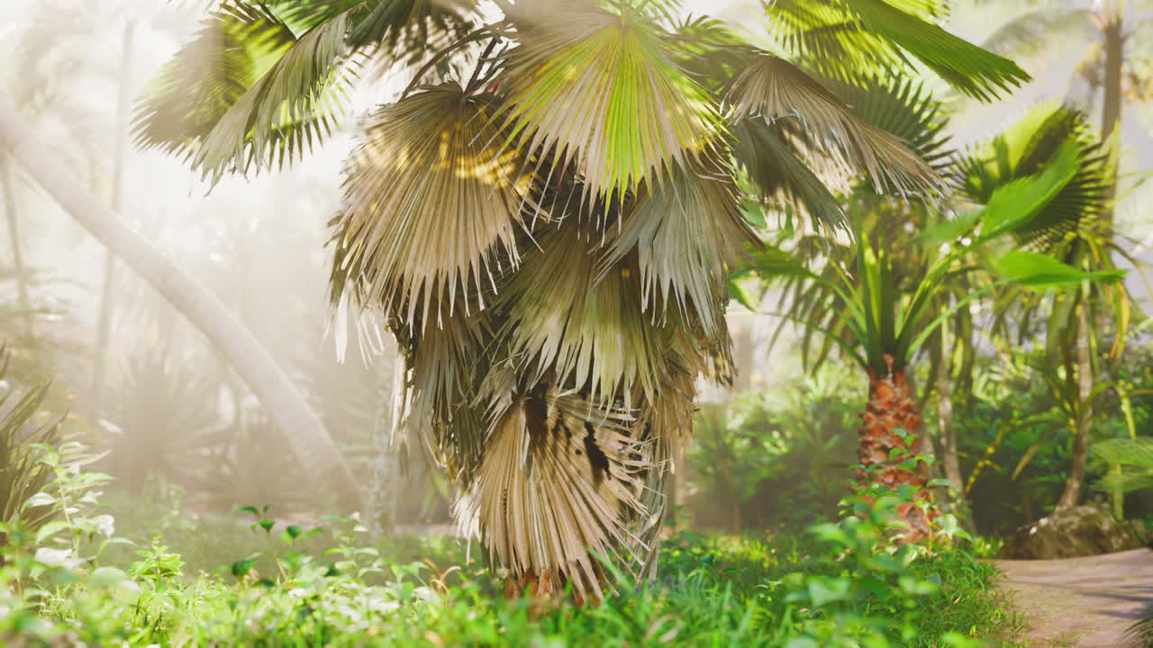 luz del sol en el bosque lluvioso