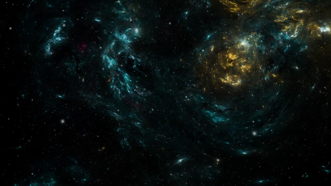 Flying Through Space, Starry outer space background