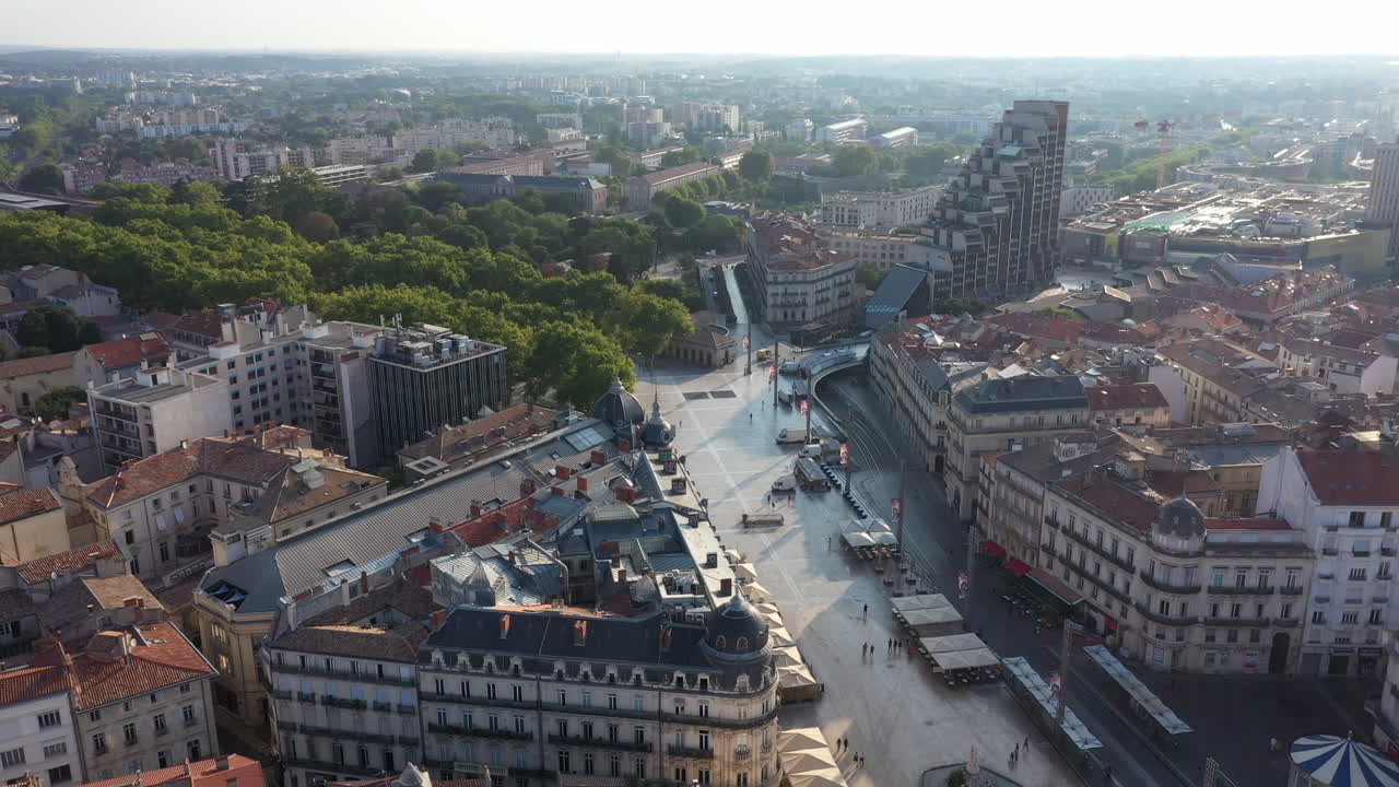montpellier aerial view 코미디 스어 폴리곤 쇼핑 센터