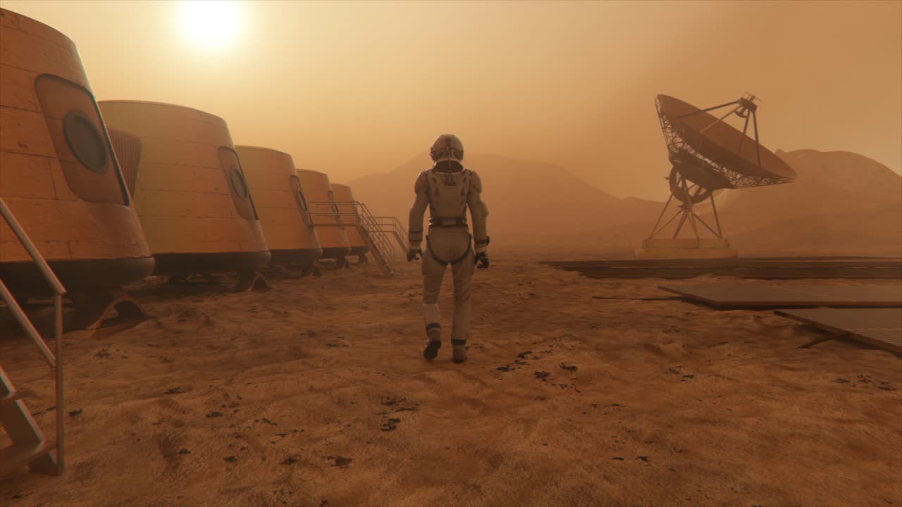 Astronaut på Mars