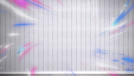 animación de líneas de distorsión e interferencia sobre el movimiento de rosa sobre fondo gris