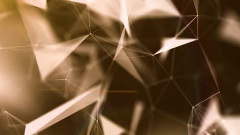 3d render amarillo punto de fondo abstracto y una línea de conexión para el concepto de red de datos cibernético futurista con oscuro y grano renderizado