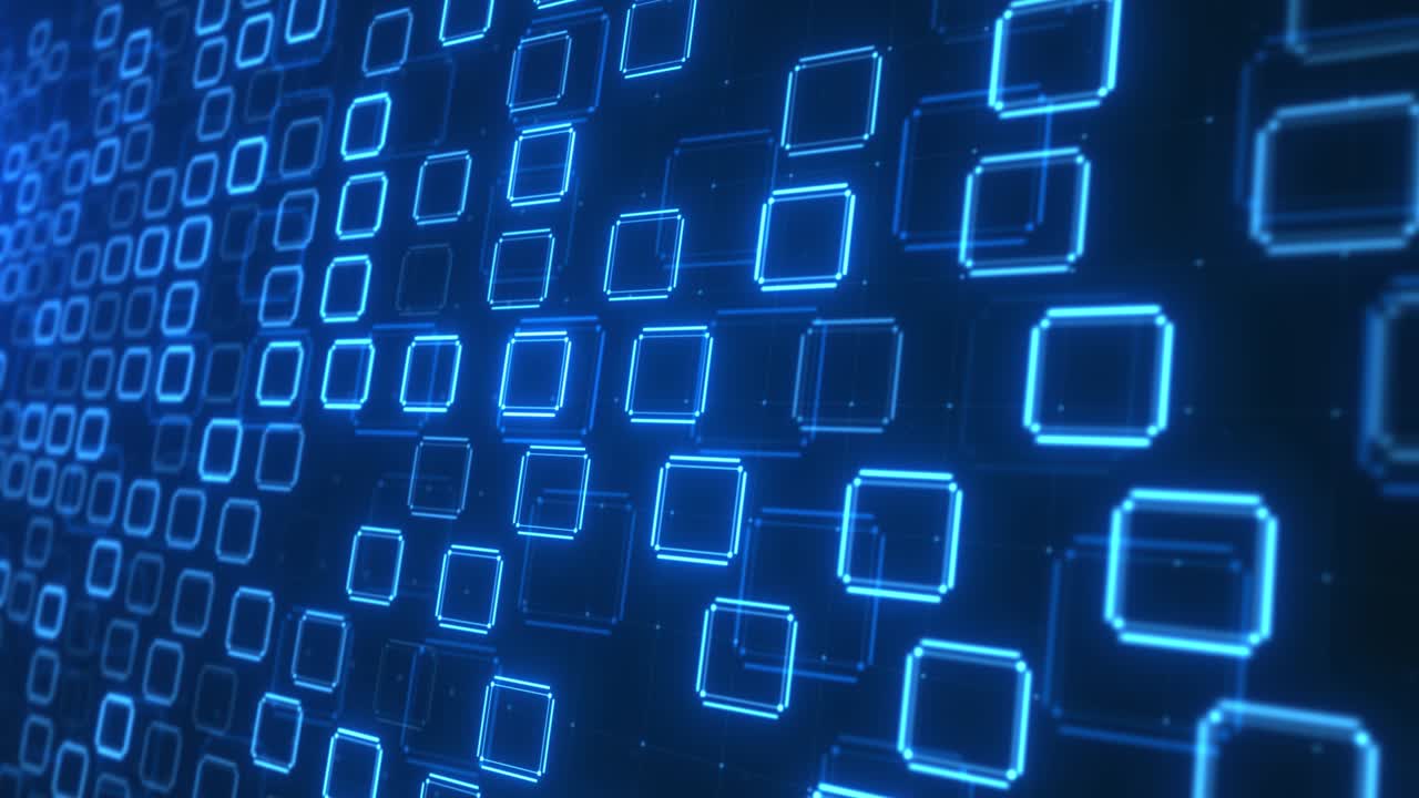 pantalla de alta tecnología futurista fondo de bucle de tecnología abstracta.