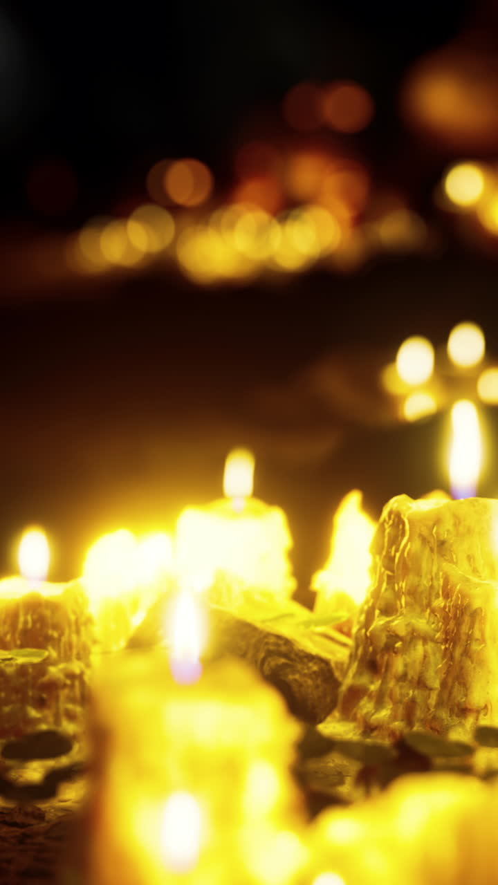 Candele che brillano al buio