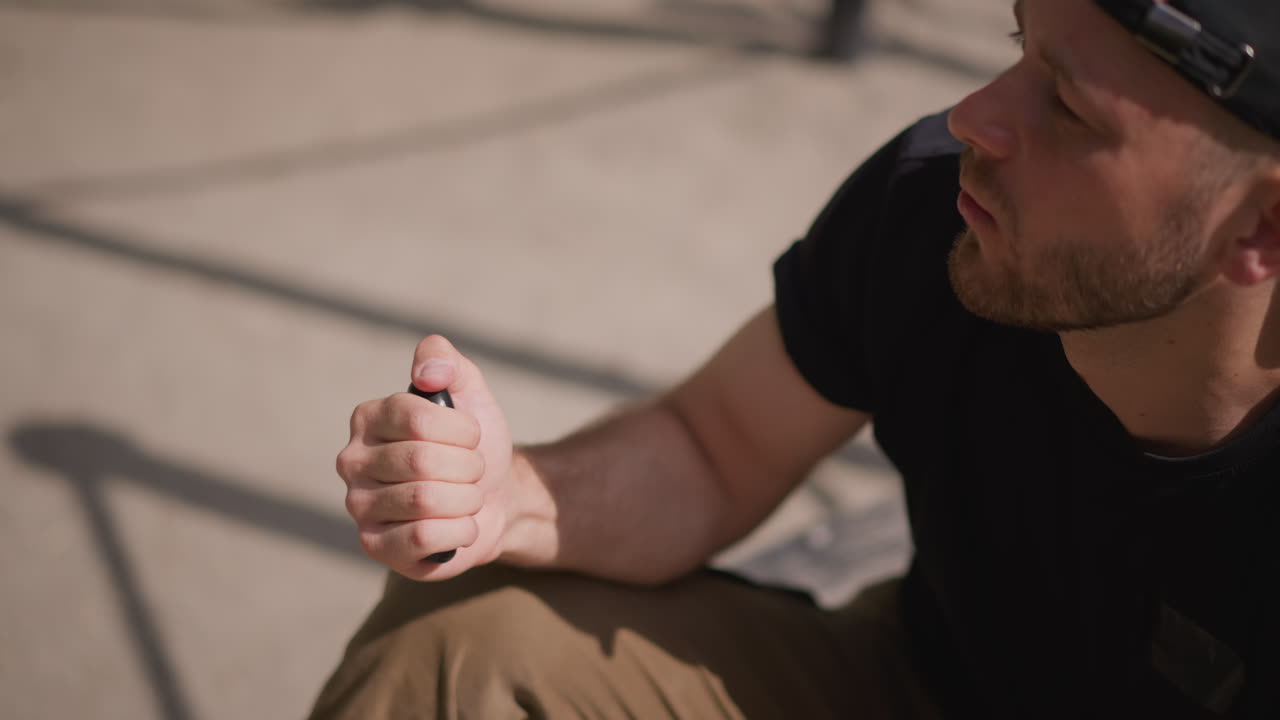 Thoughtful Physical Activity Interruption Occurs Now, Moment For Introspection Amidst Exercising And Physical Activity, Pausing To Consider And Reflect During Process Of Physical Fitness Activity