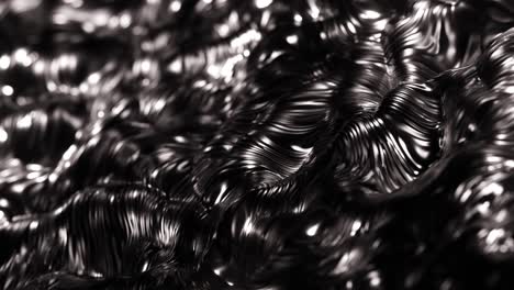 abstract black and white shiny metal. loop animation