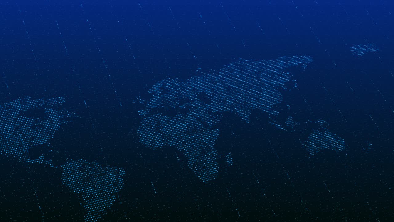 Abstract Dotted World Map