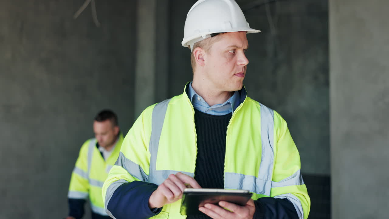 trabajadores del sitio de construcción inspeccionando el proyecto