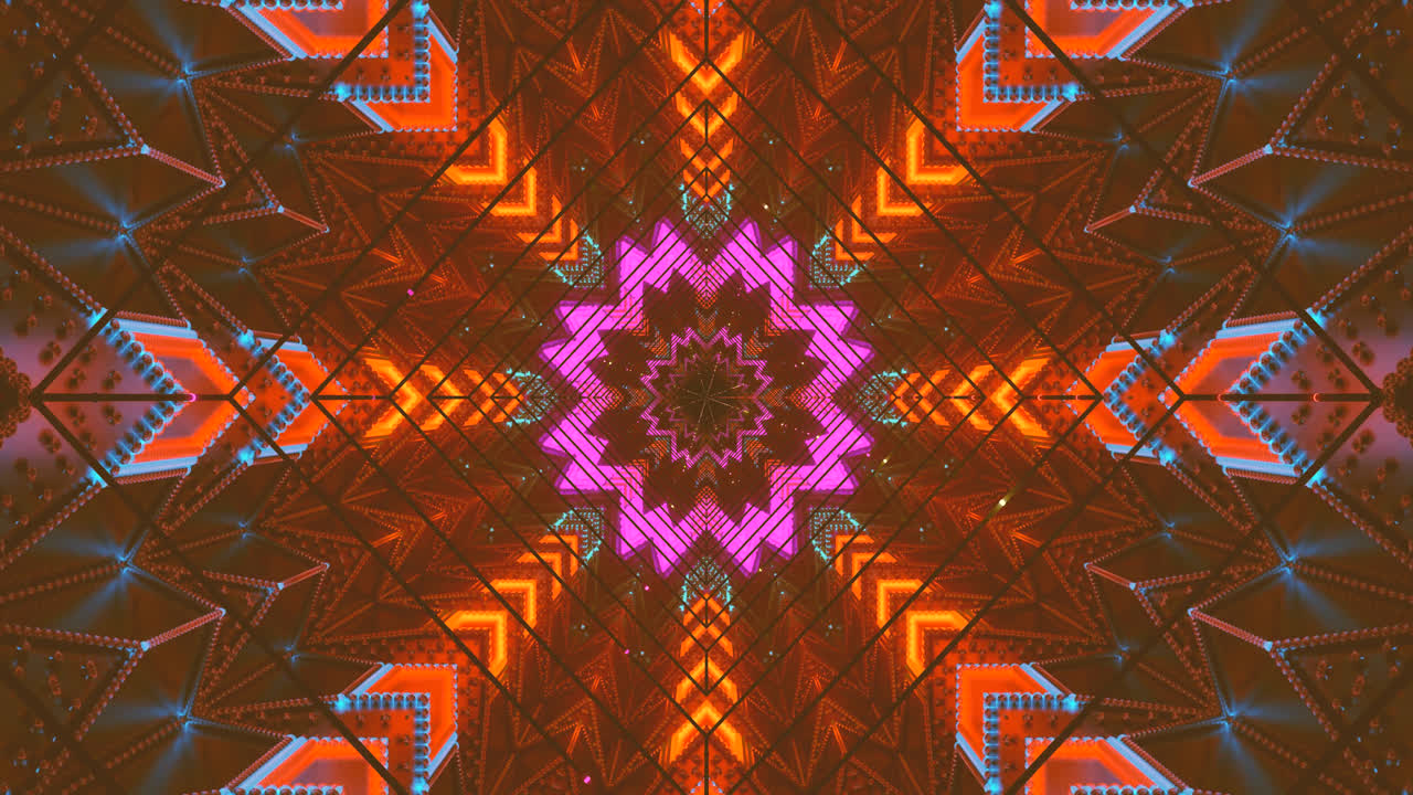 A continuous display of mesmerizing tunnel visuals showcasing intricate patterns and vibrant colors. This captivating loop enchants viewers with its dynamic motion and depth