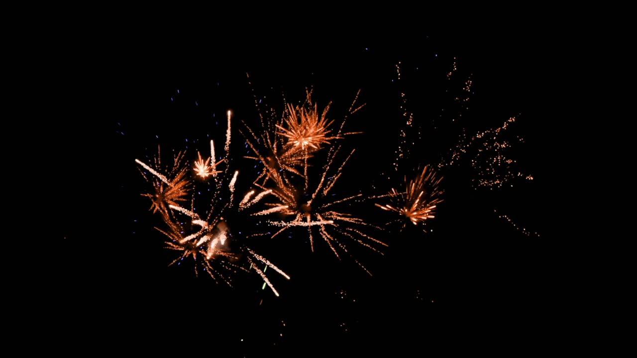 Fuochi d'artificio arancioni 4k