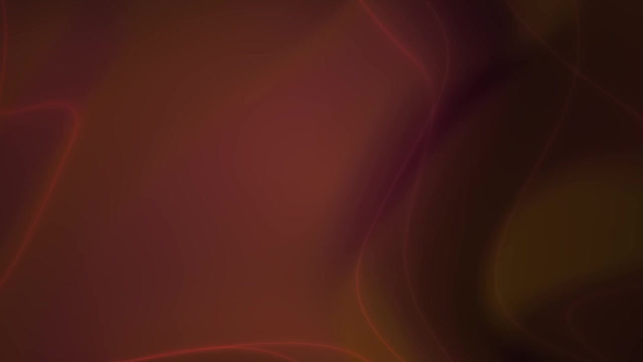 Sfondo astratto animato con curve luminose rosse e arancioni