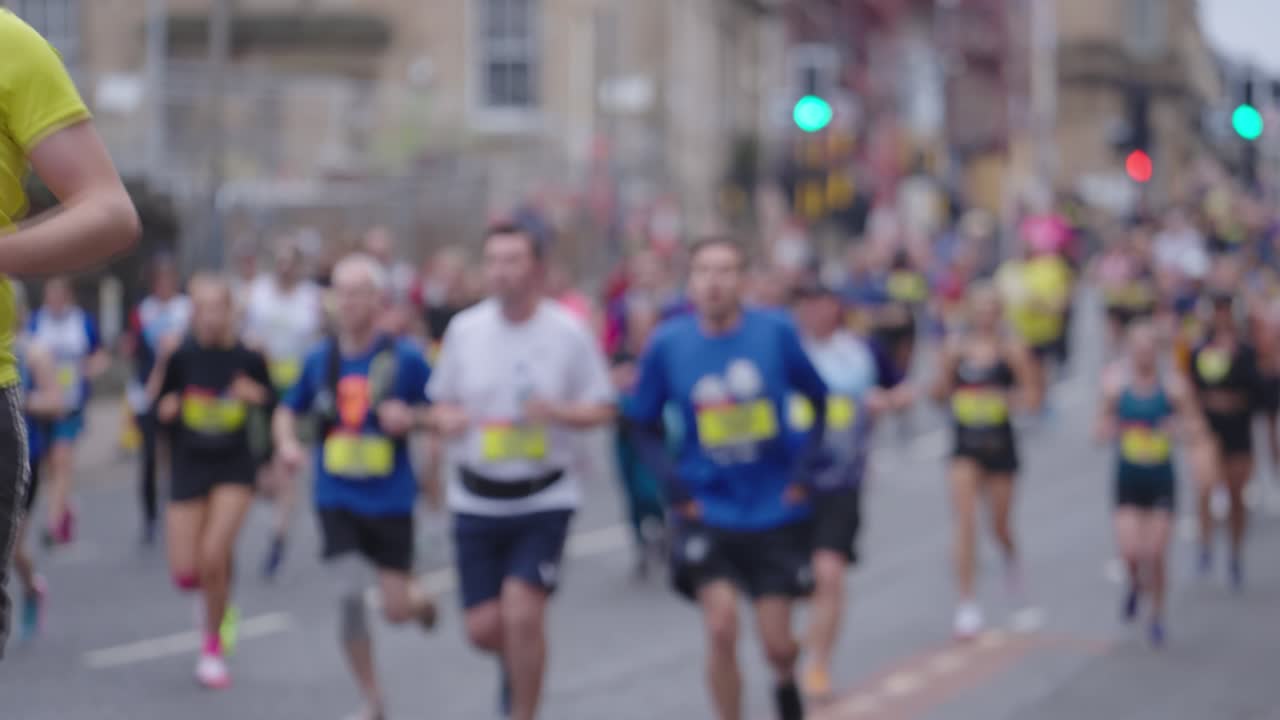 Slow motion runners, gliding through air, steps so gentle, like they don’t care