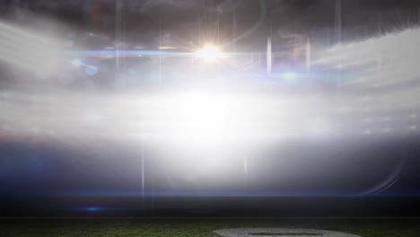 Animation-of-blurred-moving-lights-and-bokeh-light-spots-at-floodlit-sports-stadium