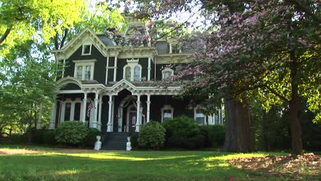 A-Medium-Shot-Of-A-Lovely-Old-Home