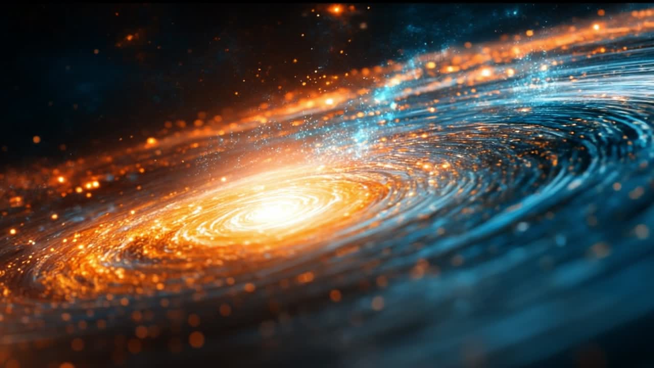 Galassia a spirale nello spazio profondo