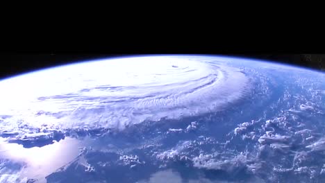 shots from nasa space station of hurricane florence approaching the coast of north america 3