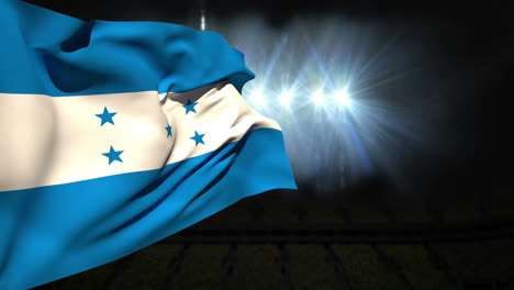 large honduras national flag waving