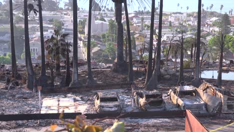 the destroyed remains of a vast apartment complex overlooking the city of ventura following the 2017 thomas fire 1