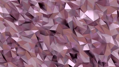 low polygon background loop rose gold