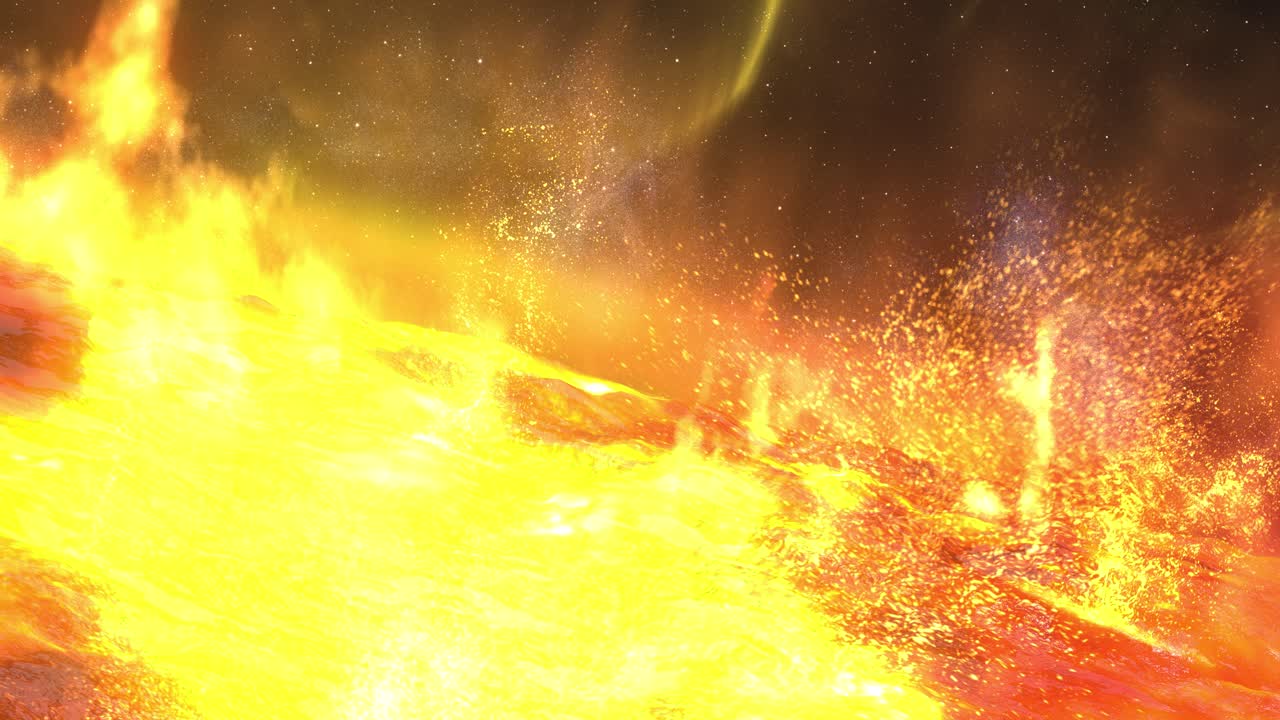 llamarada solar en una estrella