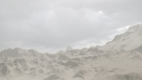 ufos over a desolate alien landscape