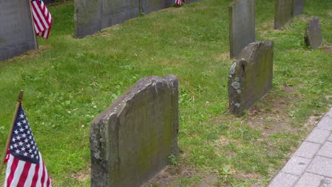 slow motion through historic cemetery