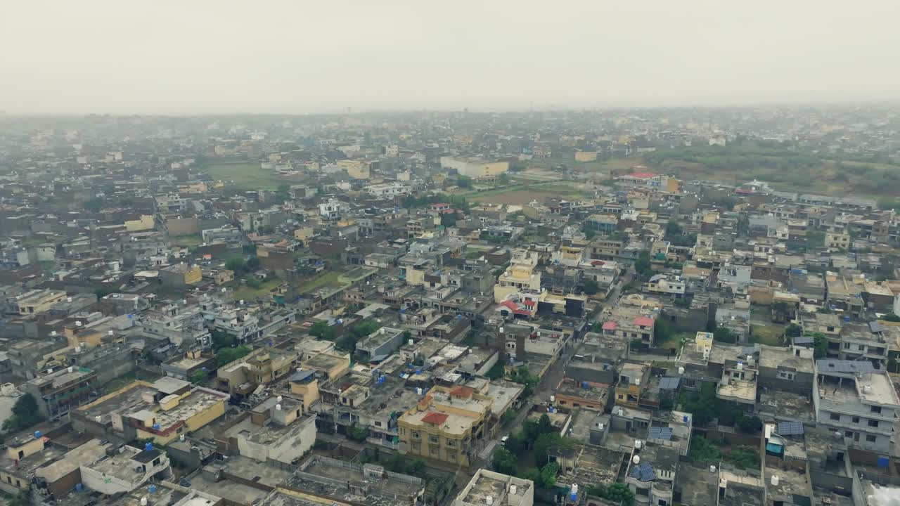 Capturing of Rawalpindi cityscape from drone in Islamabad, Pakistan
