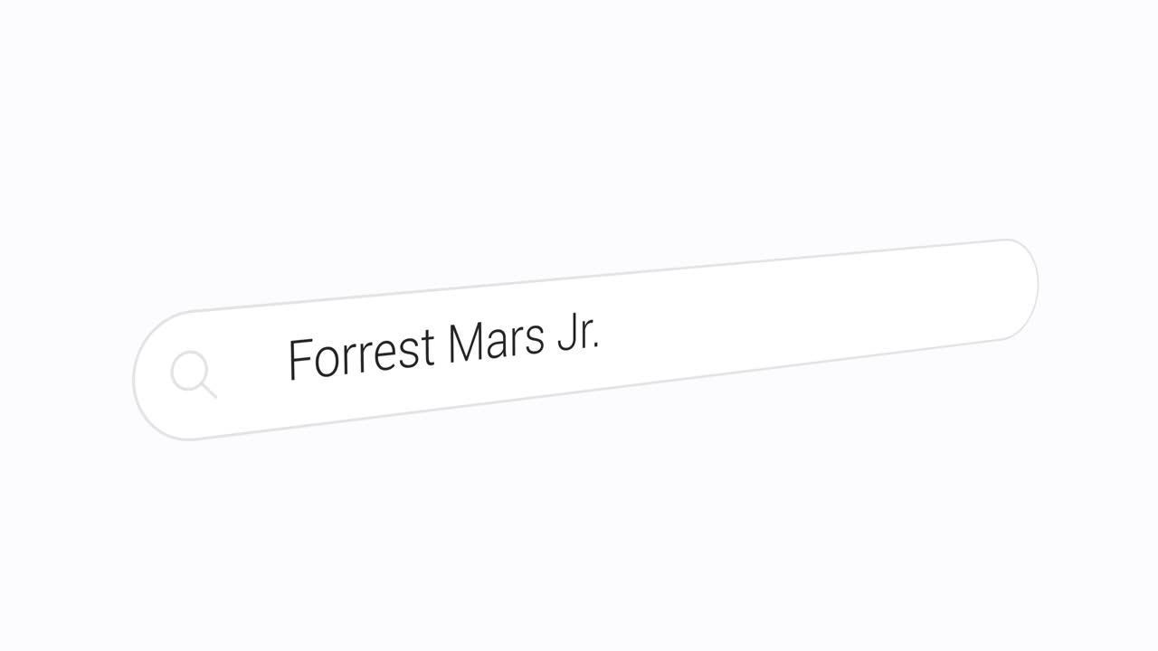 Typing Forrest Mars Jr. on the Search Engine